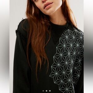 Free People Dr Collectors Shasiko Embroidered Pullover